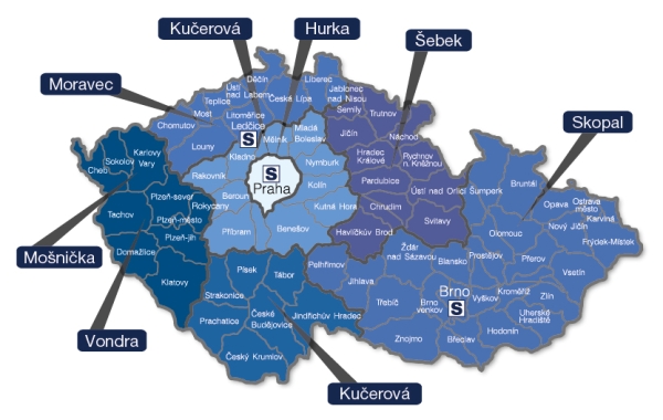 mapa Ledčice